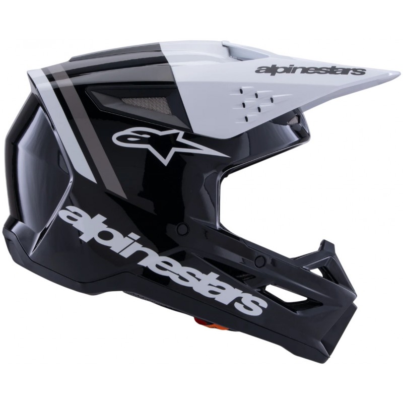 Мотошолом Alpinestars S-M3 Radium Black/White/Grey