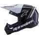 Мотошолом Alpinestars S-M3 Radium Black/White/Grey