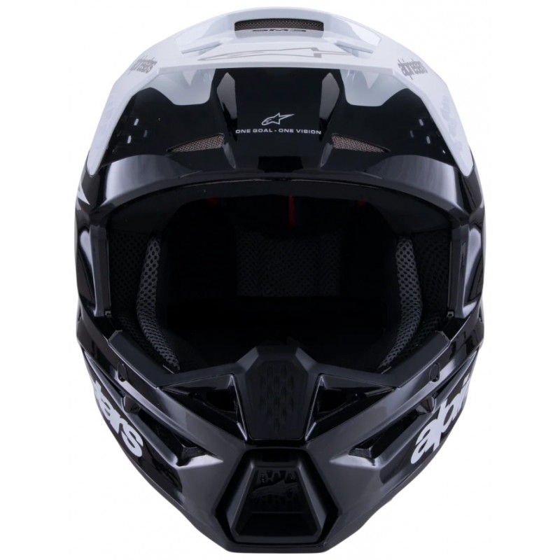 Мотошолом Alpinestars S-M3 Radium Black/White/Grey