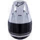 Мотошолом Alpinestars S-M3 Radium Black/White/Grey