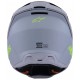 Мотошолом Alpinestars S-M3 Radium Gray/Black/Yellow
