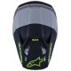 Мотошолом Alpinestars S-M3 Radium Gray/Black/Yellow
