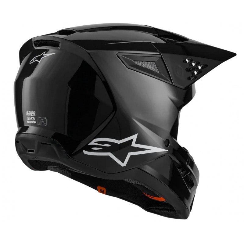 Мотошолом Alpinestars S-M3 Solid Black