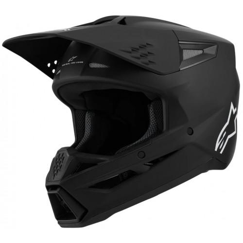 Мотошолом Alpinestars S-M3 Solid Black Matt