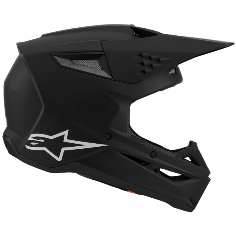 Мотошолом Alpinestars S-M3 Solid Black Matt