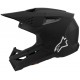 Мотошолом Alpinestars S-M3 Solid Black Matt
