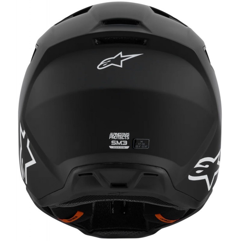 Мотошолом Alpinestars S-M3 Solid Black Matt