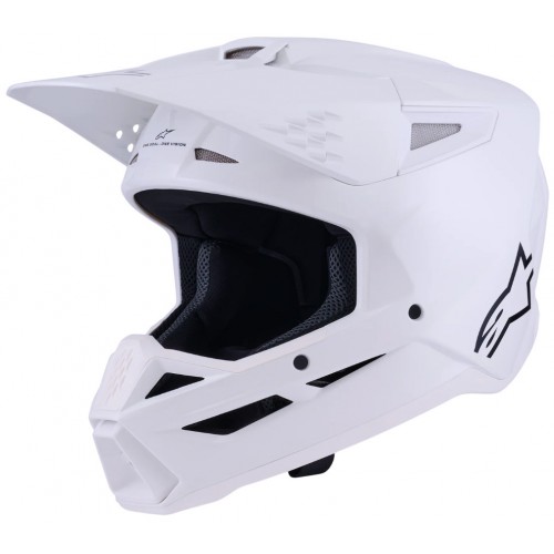Мотошолом Alpinestars S-M3 Solid White