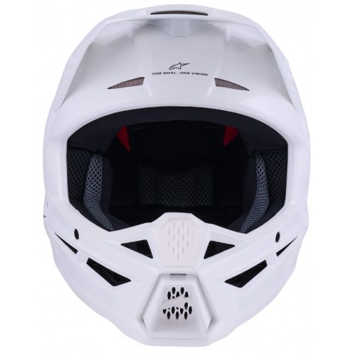 Мотошолом Alpinestars S-M3 Solid White
