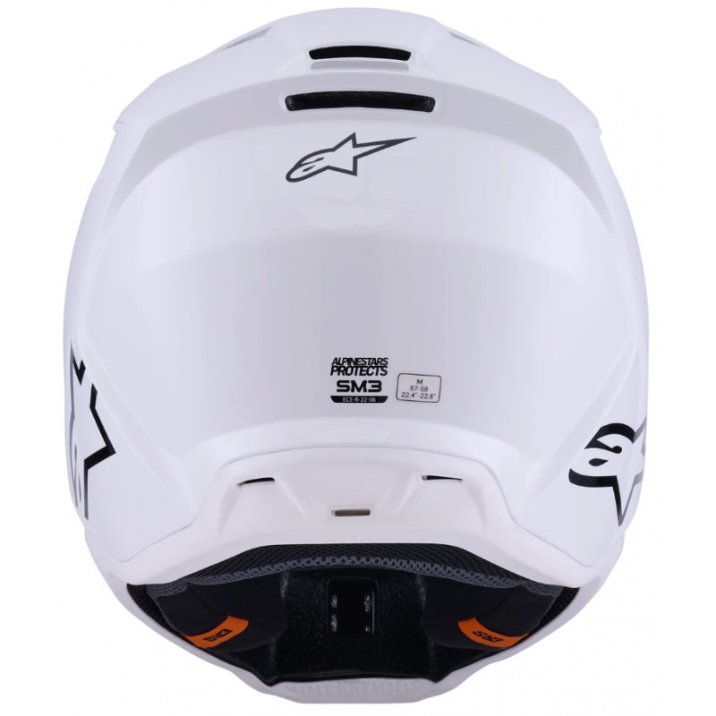 Мотошолом Alpinestars S-M3 Solid White