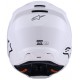 Мотошолом Alpinestars S-M3 Solid White