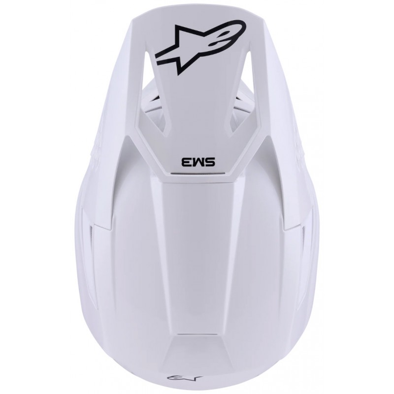 Мотошолом Alpinestars S-M3 Solid White