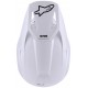 Мотошолом Alpinestars S-M3 Solid White
