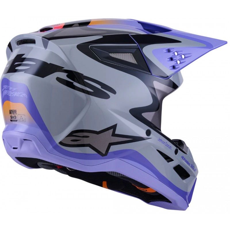 Мотошолом дитячий Alpinestars S-M3 Jettson Purple