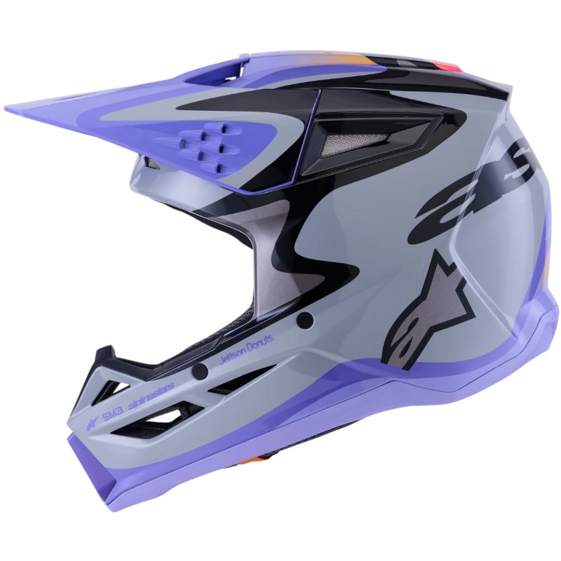 Мотошолом дитячий Alpinestars S-M3 Jettson Purple