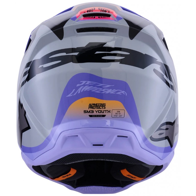 Мотошолом дитячий Alpinestars S-M3 Jettson Purple