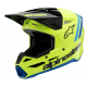 Мотошолом дитячий Alpinestars S-M3 Radium Yellow/Black/Blue