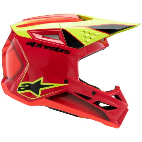 Мотошолом дитячий Alpinestars S-M3 Youth Fray Red/Yellow/Black