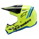 Мотошлем детский Alpinestars S-M3 Radium Yellow/Black/Blue Мотошлем детский Alpinestars S-M3 Radium Yellow/Black/Blue