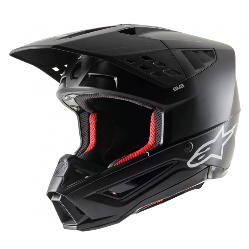 Мотошлем Alpinestars S-M5 Solid Black Matt Мотошлем Alpinestars S-M5 Solid Black Matt