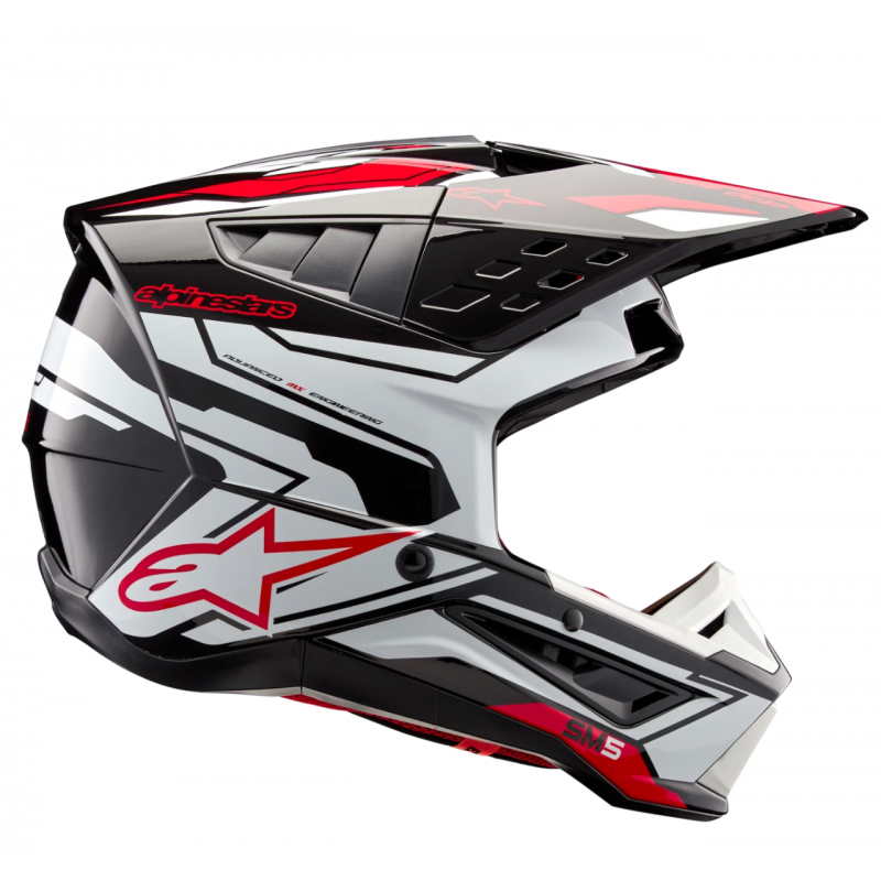 Мотошлем Alpinestars S-M5 Action 2 Black/White/Red Мотошлем Alpinestars S-M5 Action 2 Black/White/Red