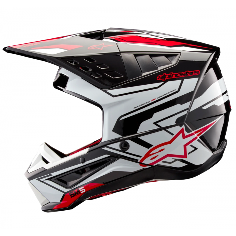 Мотошлем Alpinestars S-M5 Action 2 Black/White/Red Мотошлем Alpinestars S-M5 Action 2 Black/White/Red