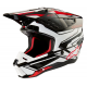 Мотошлем Alpinestars S-M5 Action 2 Black/White/Red Мотошлем Alpinestars S-M5 Action 2 Black/White/Red