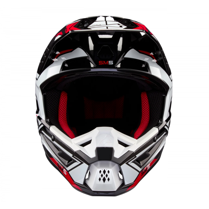 Мотошлем Alpinestars S-M5 Action 2 Black/White/Red Мотошлем Alpinestars S-M5 Action 2 Black/White/Red