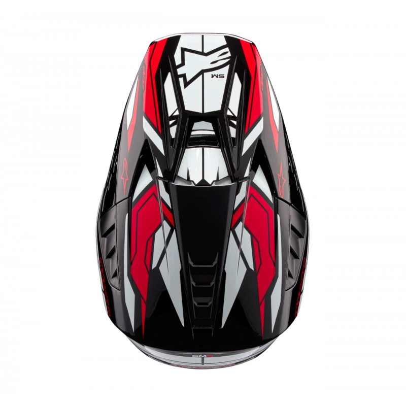 Мотошлем Alpinestars S-M5 Action 2 Black/White/Red Мотошлем Alpinestars S-M5 Action 2 Black/White/Red