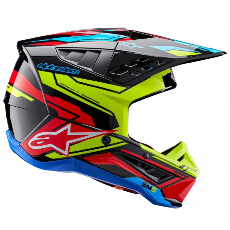 Мотошлем Alpinestars S-M5 Action 2 Black/Yellow/Red