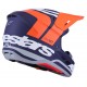Мотошолом Alpinestars S-M7 Core Orange/Blue/Matt