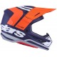Мотошолом Alpinestars S-M7 Core Orange/Blue/Matt