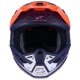 Мотошолом Alpinestars S-M7 Core Orange/Blue/Matt