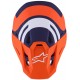 Мотошолом Alpinestars S-M7 Core Orange/Blue/Matt