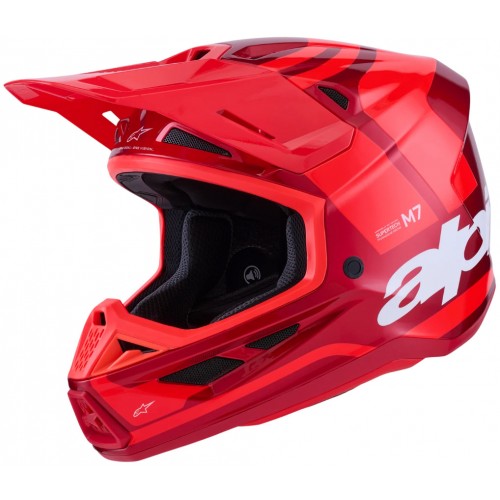 Мотошолом Alpinestars S-M7 Core Red