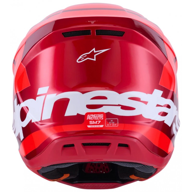 Мотошолом Alpinestars S-M7 Core Red