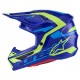Мотошолом Alpinestars S-M7 Deed Blue/Yellow