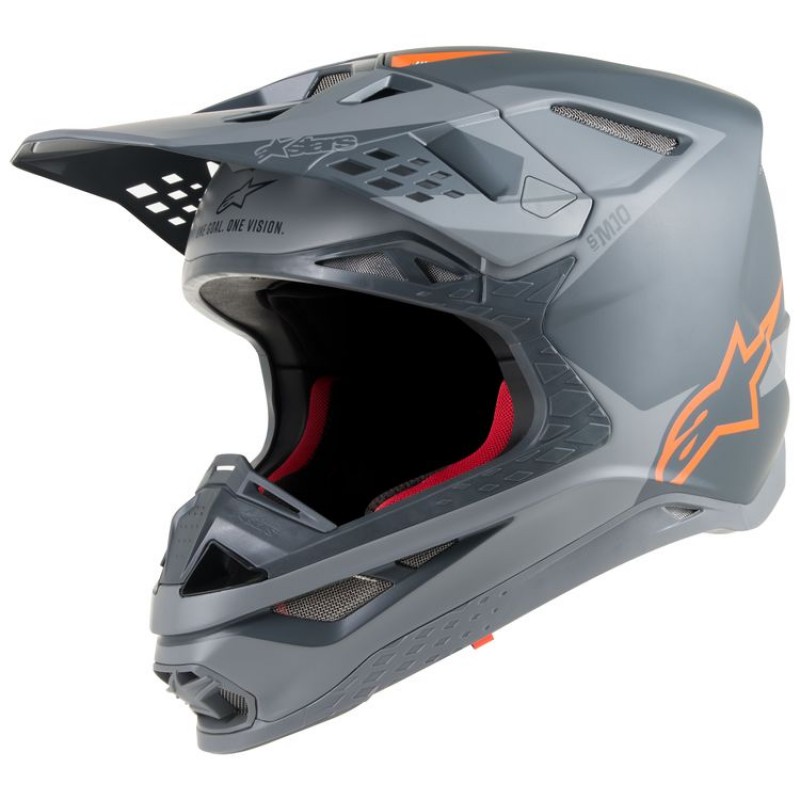 Мотошлем Alpinestars Supertech S-M10 Meta Black/Aqua/Orange