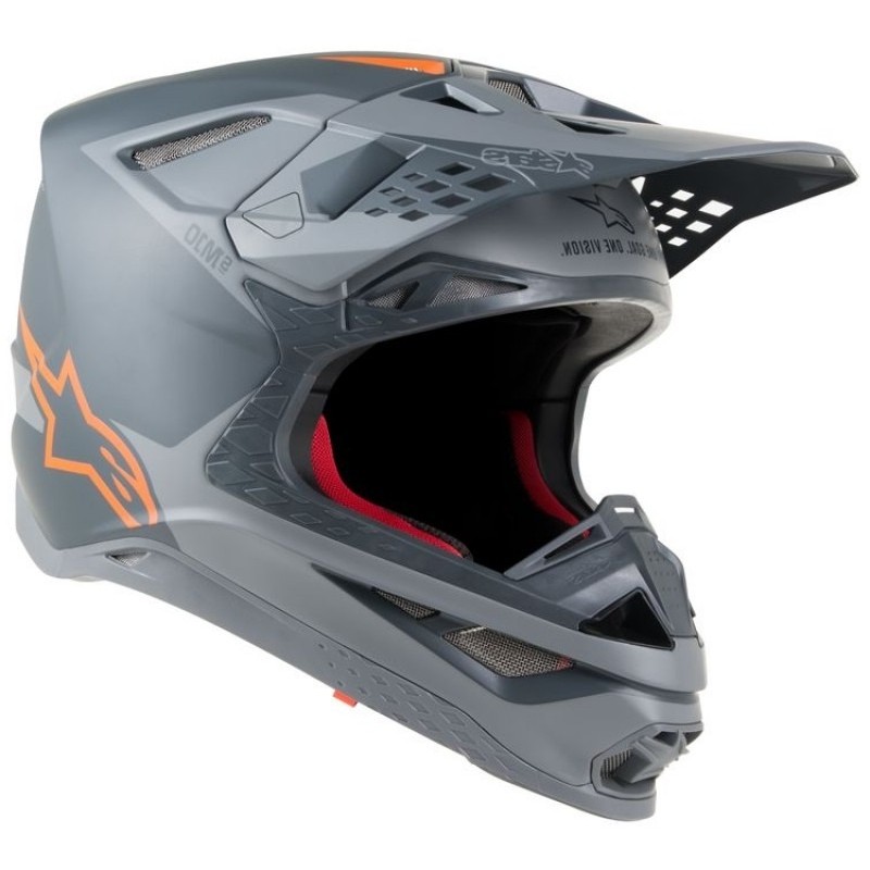 Мотошлем Alpinestars Supertech S-M10 Meta Black/Aqua/Orange