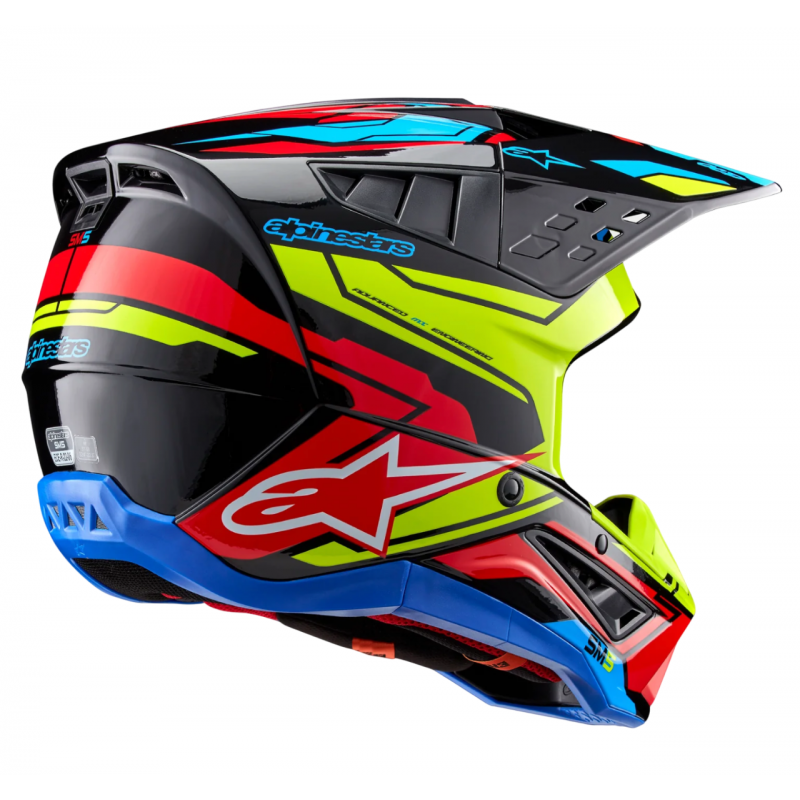 Мотошлем Alpinestars S-M5 Action 2 Black/Yellow/Red