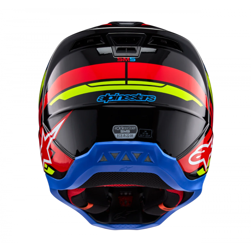 Мотошлем Alpinestars S-M5 Action 2 Black/Yellow/Red