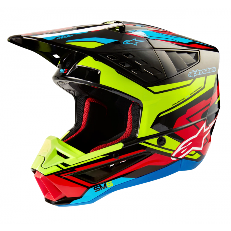Мотошлем Alpinestars S-M5 Action 2 Black/Yellow/Red