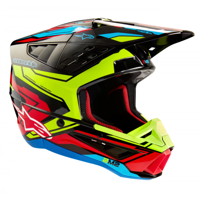 Мотошлем Alpinestars S-M5 Action 2 Black/Yellow/Red