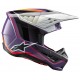 Мотошолом Alpinestars S-M5 Sail Violet/Black/Silver