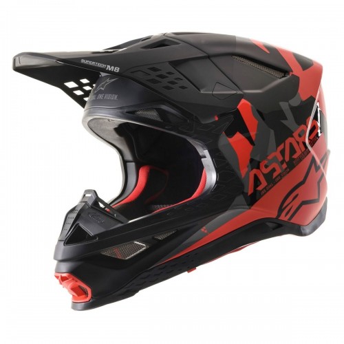 Мотошлем Alpinestars Supertech S-M8 Echo Black/Red