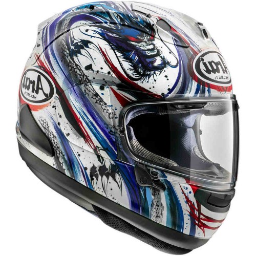 Мотошолом Arai RX-7V EVO Kiyonari Trico White Blue Red