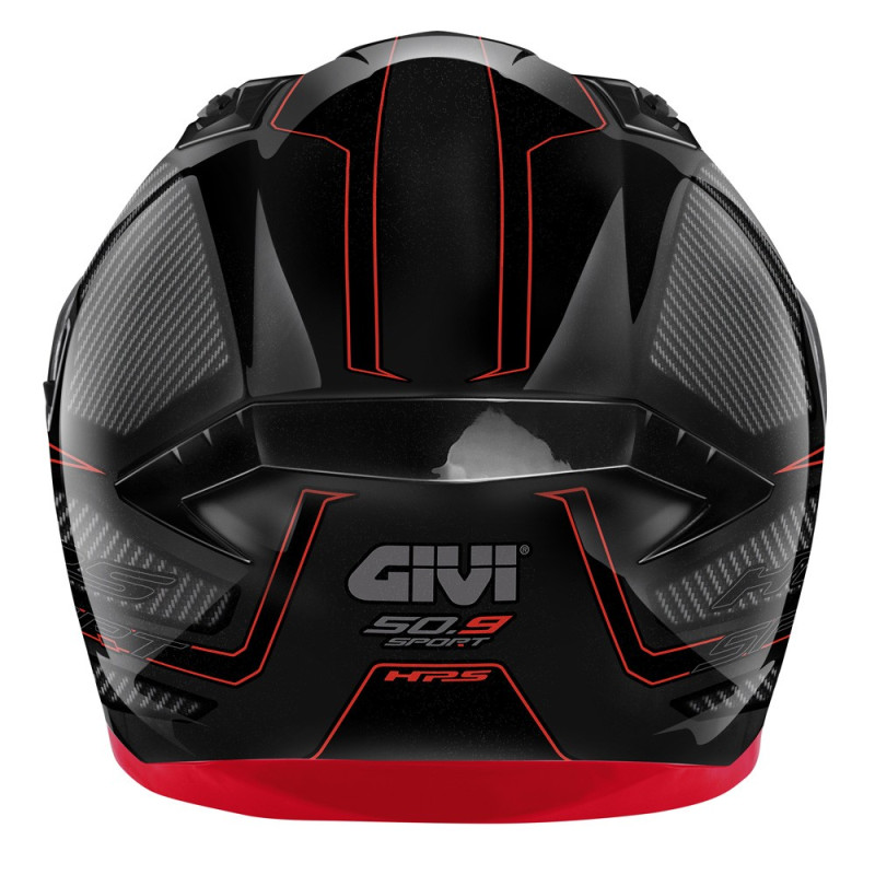 Мотошолом Givi 50.9 Enigma Black Titanium Red Мотошолом Givi 50.9 Enigma Black Titanium Red