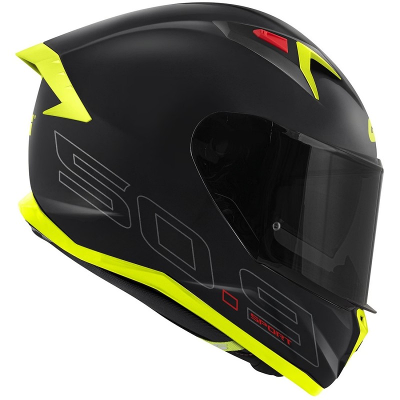 Мотошолом Givi 50.9 Solid Black Silver Yellow