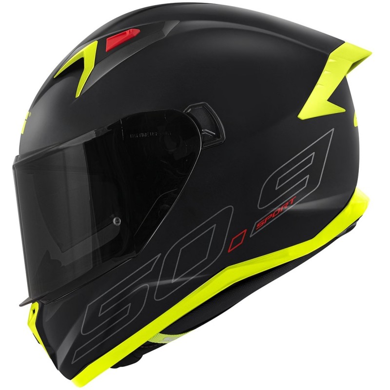 Мотошолом Givi 50.9 Solid Black Silver Yellow