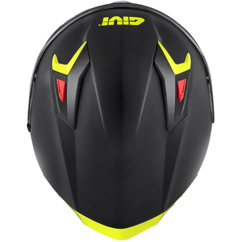 Мотошолом Givi 50.9 Solid Black Silver Yellow